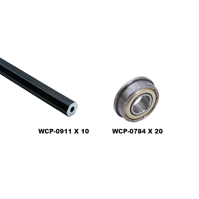 3/8" Rounded Hex Stock & Bearing Bundle