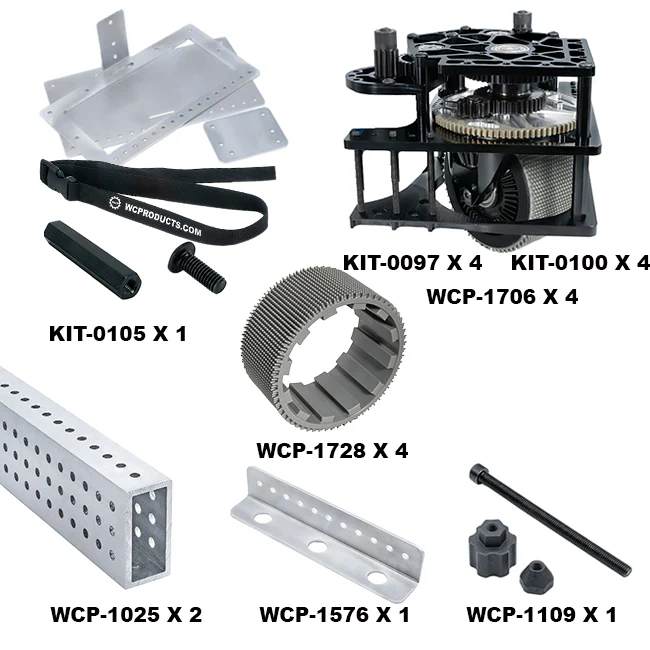 Swerve X2i Drivetrain Bundle (Corner Mount, X3/X4 Ratio)