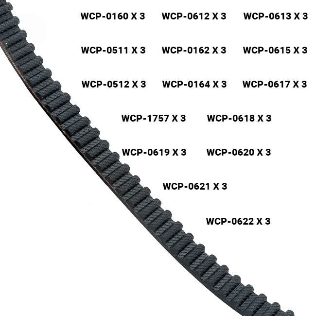 HTD 9mm Belts Bundle (30t-90t)