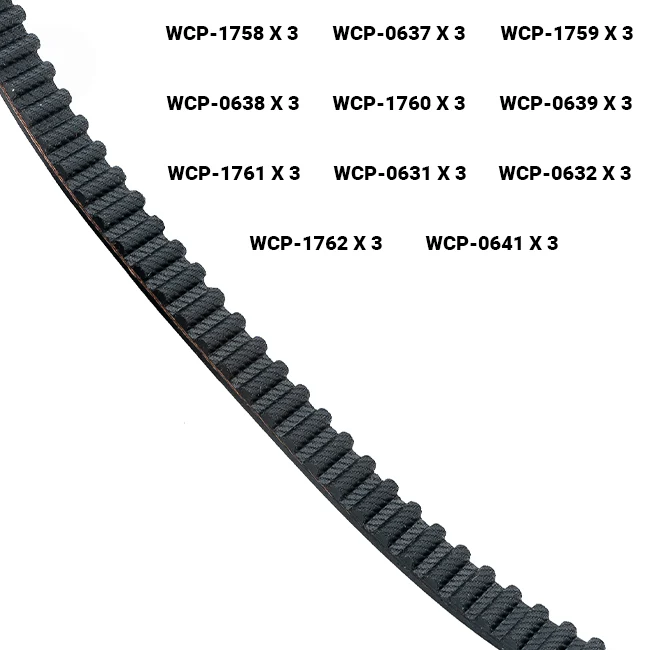 HTD 9mm Belts Bundle (155t-200t)