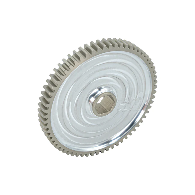 64t Pocketed Aluminum Spur Gear (20 DP, 1/2" Hex Bore)
