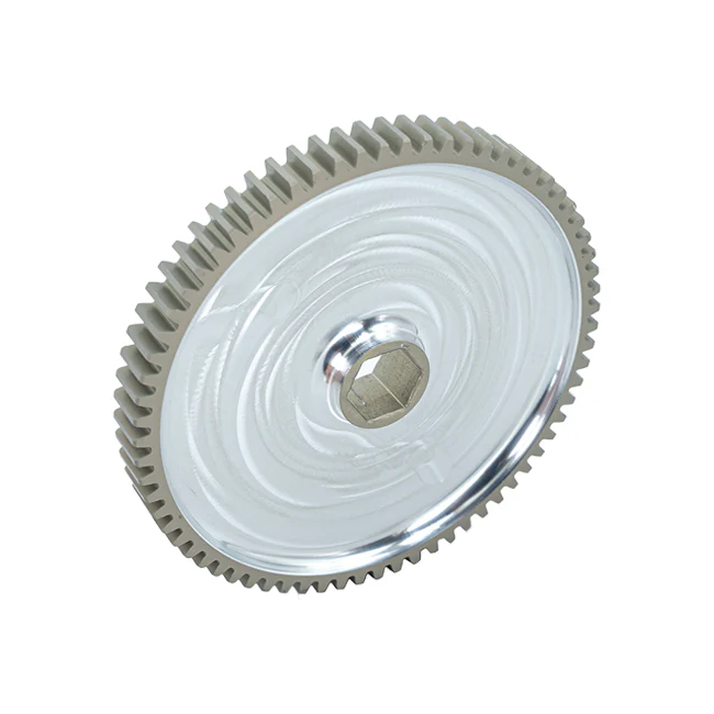 70t Pocketed Aluminum Spur Gear (20 DP, 1/2" Hex Bore)