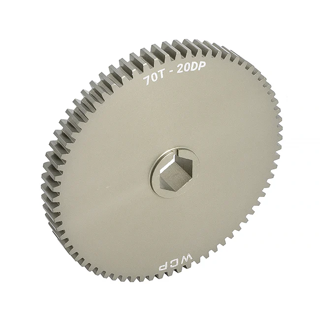 70t Aluminum Spur Gear (20 DP, 1/2" Hex Bore)