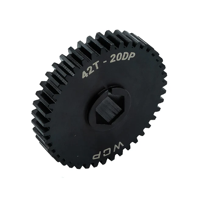 42t Pocketed Steel Spur Gear (20 DP, 1/2" Hex Bore)