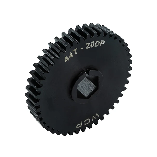 44t Pocketed Steel Spur Gear (20 DP, 1/2" Hex Bore)
