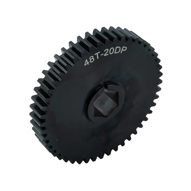 48t Pocketed Steel Spur Gear (20 DP, 1/2" Hex Bore)