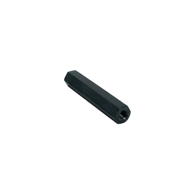 2" WD x #10-32 ID x 3/8" OD Aluminum Threaded Hex Standoffs (5-Pack)