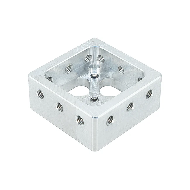 2"x2"x.125" Aluminum Tube Plug (#10-32 Tapped)