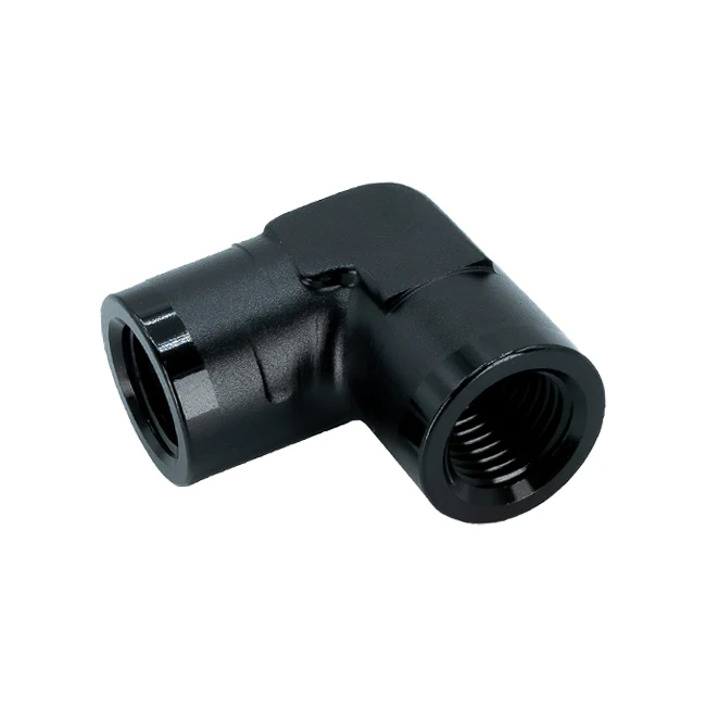 1/4" NPT, Aluminum Female Connector (90 Degree)
