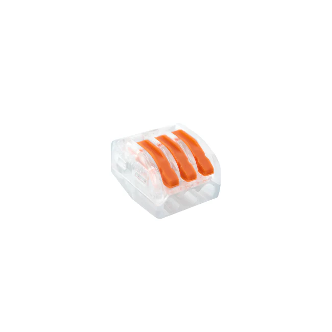 3 Slot, Clear Wire Lever Nut (10-Pack)