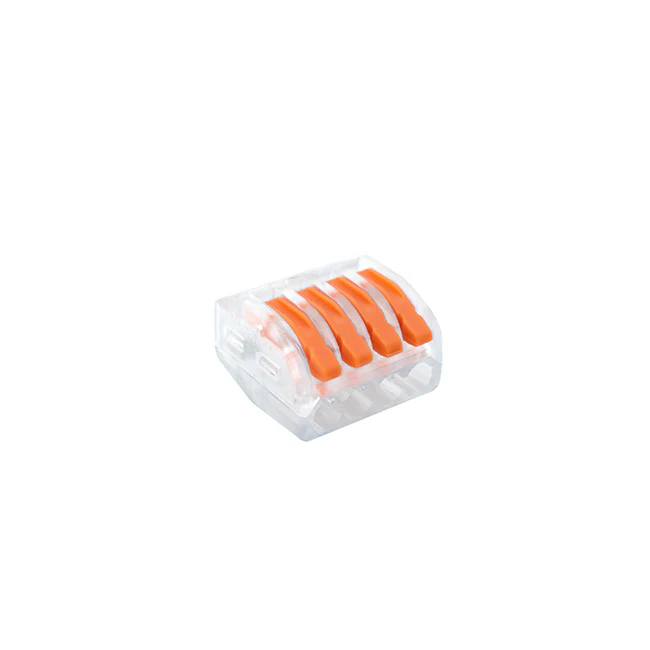4 Slot, Clear Wire Lever Nut (10-Pack)