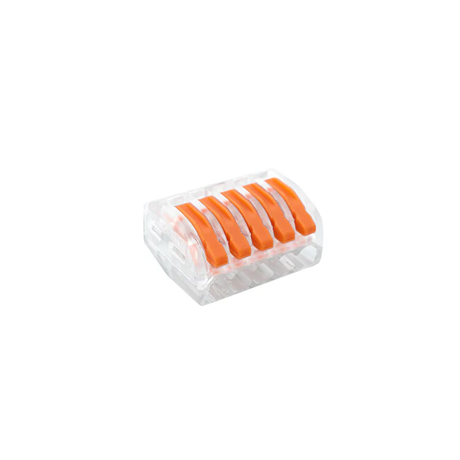 5 Slot, Clear Wire Lever Nut (10-Pack)