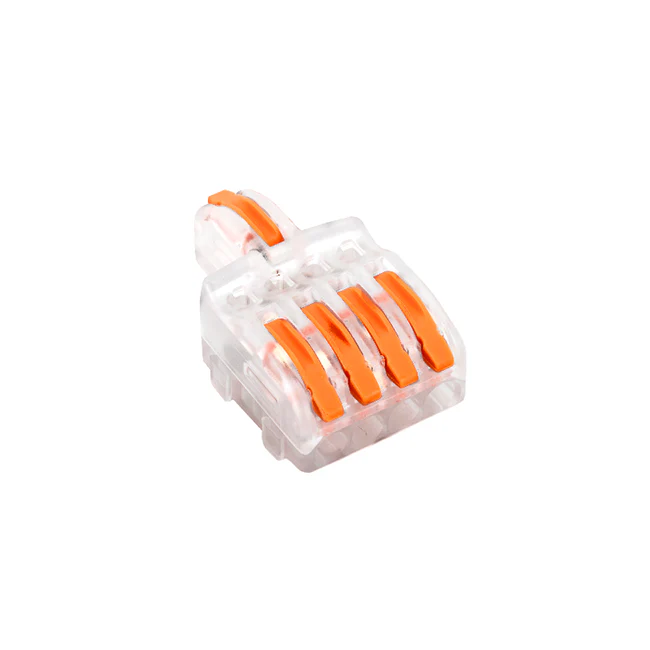 1 to 4 Slot, Clear Wire Lever Nut (10-Pack)