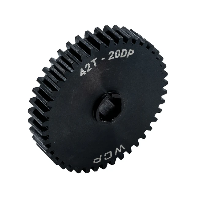 42t Pocketed Steel Spur Gear (20 DP, 3/8" Hex Bore)