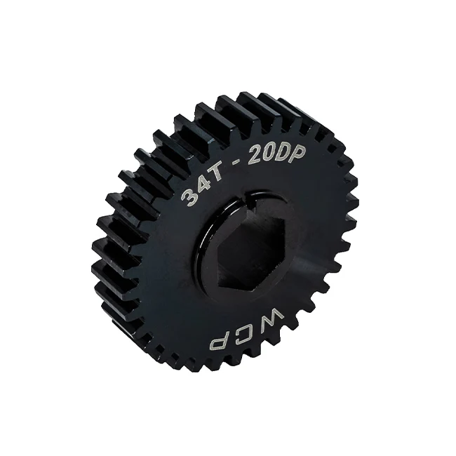 34t Pocketed Steel Spur Gear (20 DP, 1/2" Hex Bore)