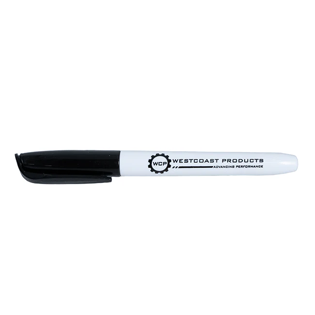 WCP Logo Dry Erase Marker (Black, 6-Pack)