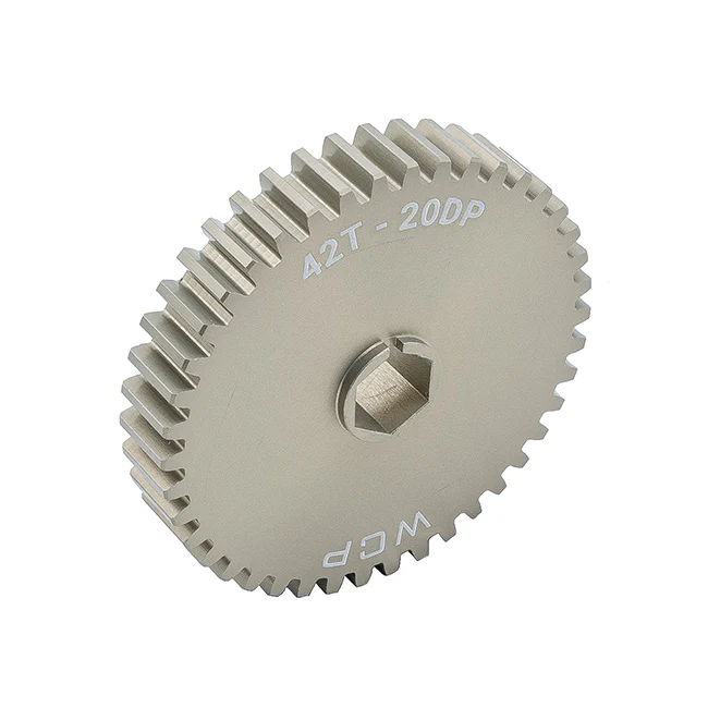 42t Aluminum Spur Gear (20 DP, 3/8" Hex Bore)