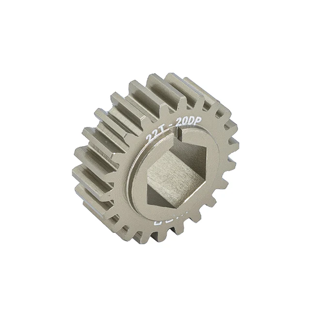 22t Aluminum Spur Gear (20 DP, 1/2" Hex Bore)