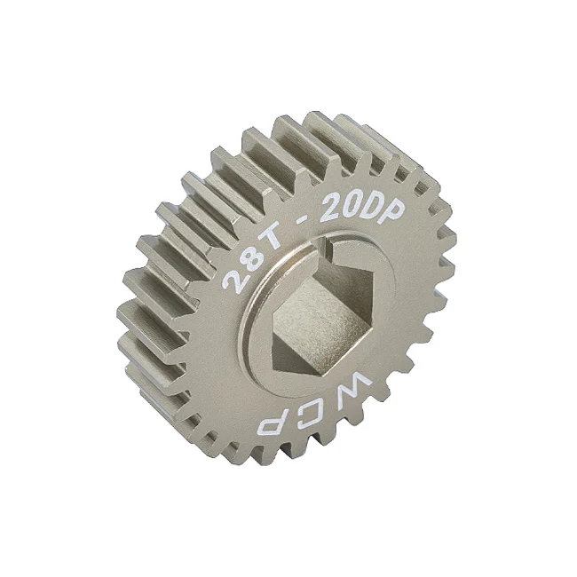 28t Aluminum Spur Gear (20 DP, 1/2" Hex Bore)