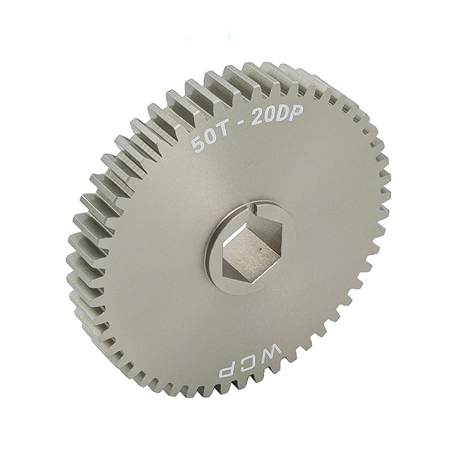 50t Aluminum Spur Gear (20 DP, 1/2" Hex Bore)