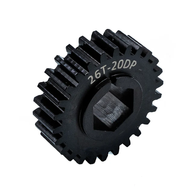 26t Steel Spur Gear (20 DP, 1/2" Hex Bore)