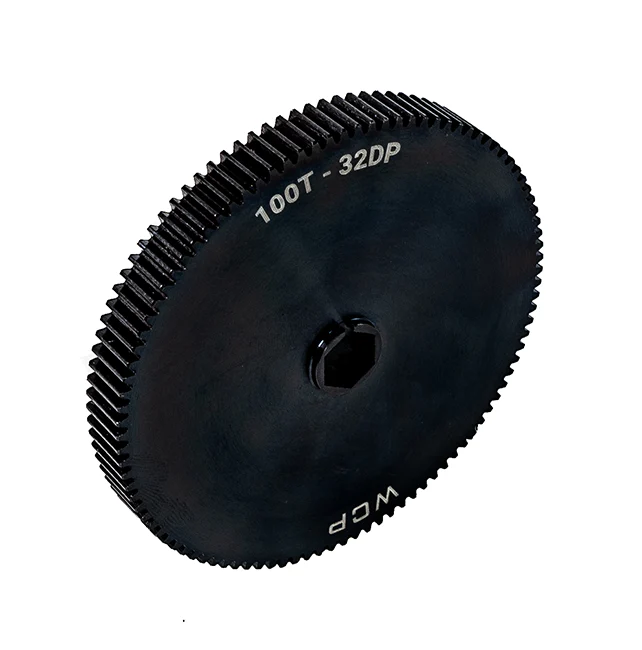 100t Steel Spur Gear (32 DP, 3/8" Hex Bore)