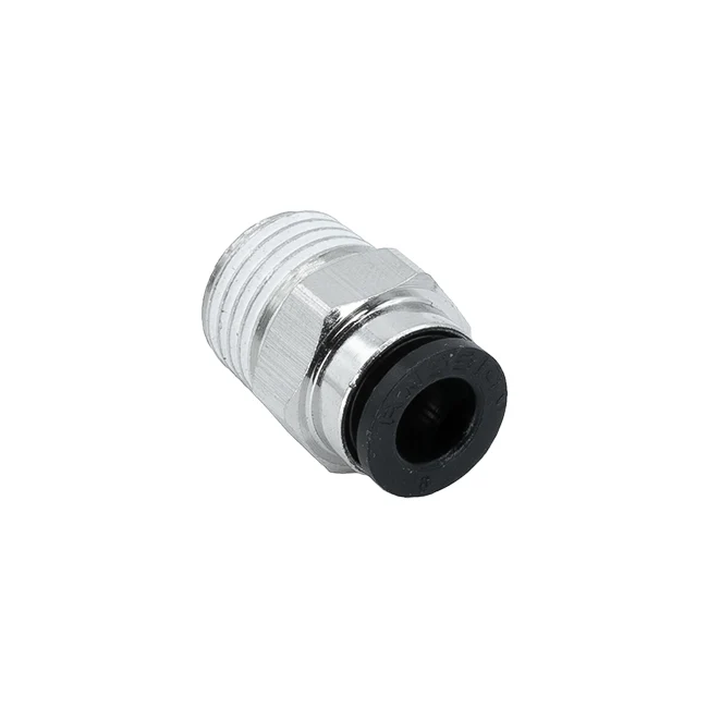 1/4" NPT, 1/4" Hose, Straight Pneumatic Fitting (5-pack)