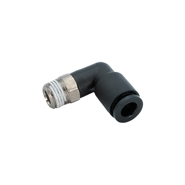 1/8" NPT, 1/4" Hose, 90 Deg. Elbow Pneumatic Fitting (5-pack)