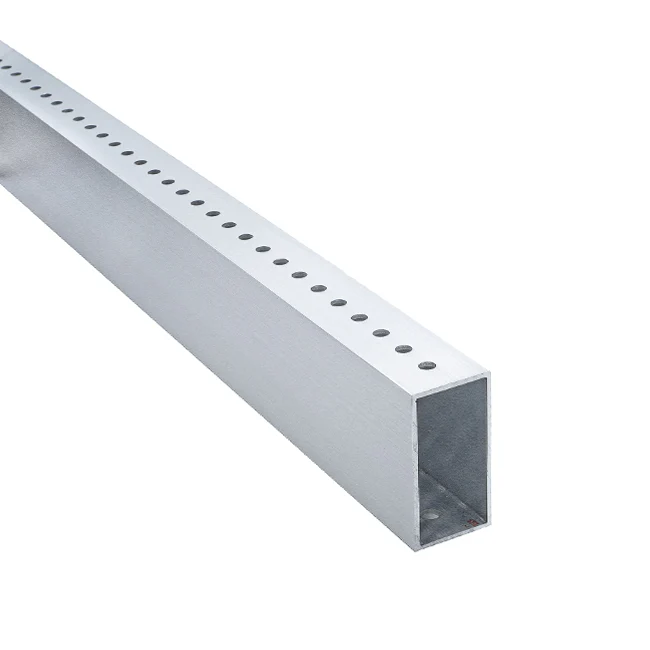 2" x 1" x 0.062" Aluminum Tube Stock 1" Pattern (47")