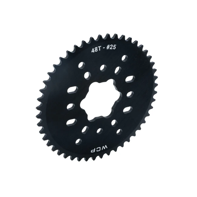 48t Aluminum Plate Sprocket (#25 Chain, SplineXL Bore)