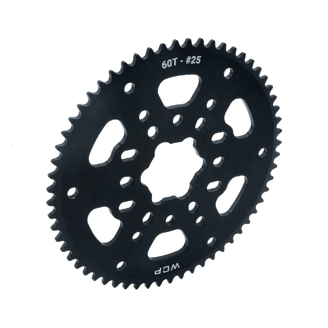 60t Aluminum Plate Sprocket (#25 Chain, SplineXL Bore)