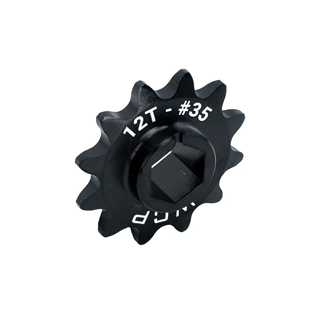 12t Aluminum Double Hub Sprocket (#35 Chain, 1/2" Hex Bore)