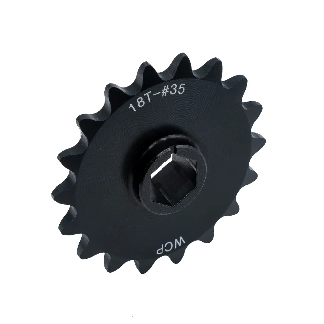 18t Aluminum Double Hub Sprocket (#35 Chain, 1/2" Hex Bore)