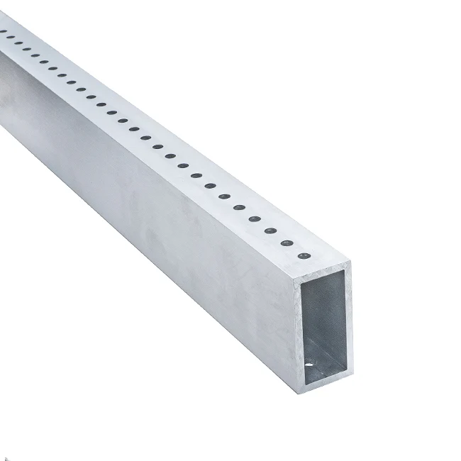 2" x 1" x 0.125" Aluminum Tube Stock 1" Pattern (47")