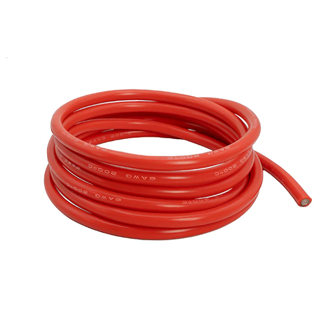 6 AWG Silicone Battery Wire (Red, 10ft)