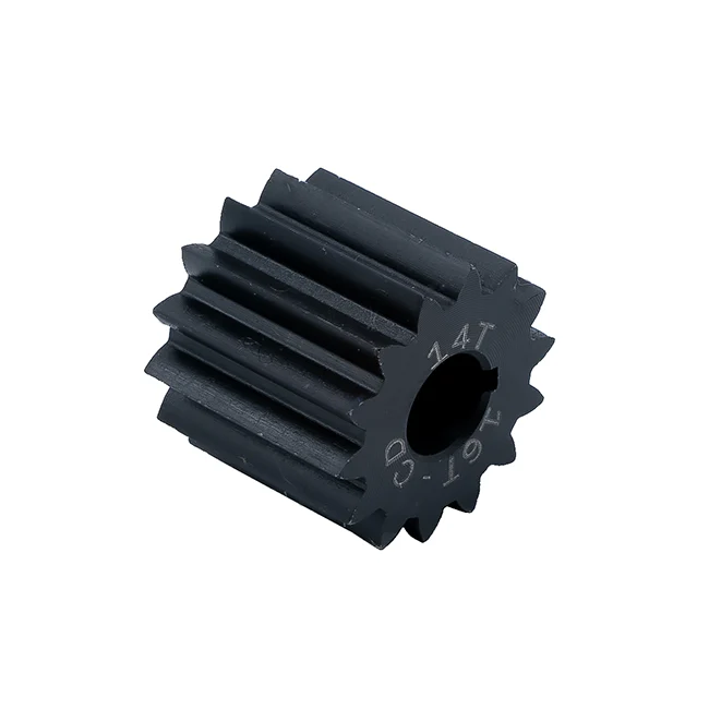 14t Steel Spur Gear (20 DP, 16t Center Distance, 8mm Key Bore)