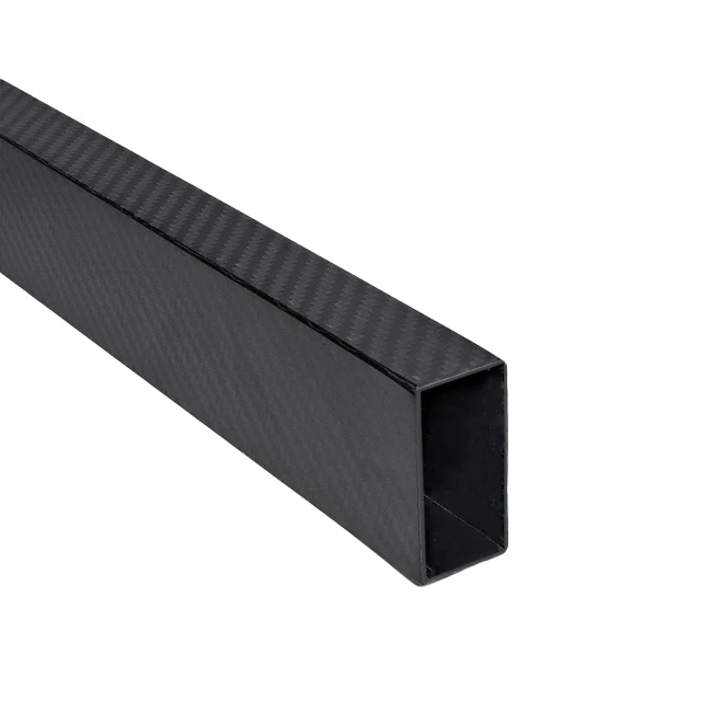 2" x 1" x 1mm Carbon Fiber Tube Stock (47")