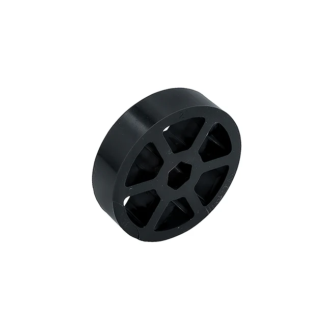 2" OD x 1/2" Wide Straight Flex Wheel (1/2" Hex Stretch, 45A)