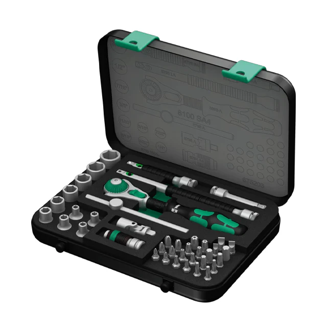 1/4" Drive Zyklop Speed Ratchet Set (Imperial, 41 Pieces)