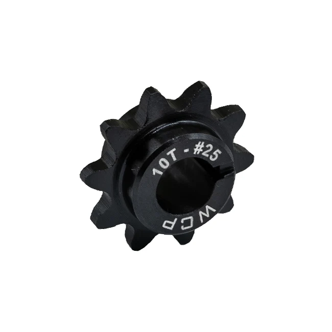 10t Steel Double Hub Sprocket (#25 Chain, 8mm Key Bore)