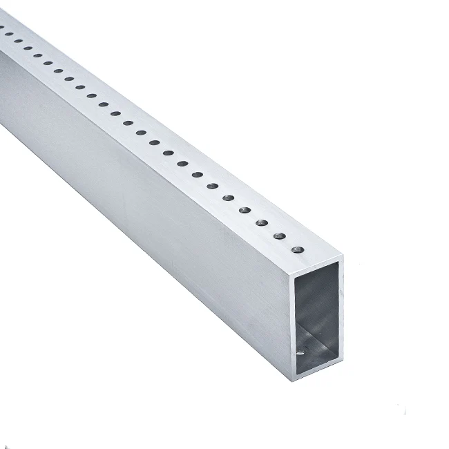 2" x 1" x 0.093" Aluminum Tube Stock 1" Pattern (47")
