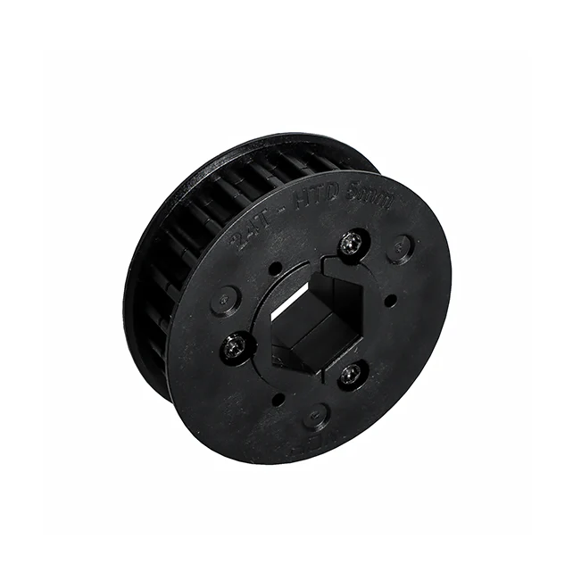 24t x 9mm Wide Plastic Pulley (HTD 5mm, 1/2" Hex Bore)