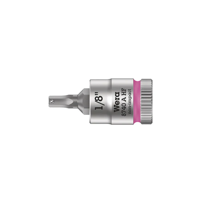 1/8" Hex Bit with Holding ZyklopSocket, 1/4" Drive