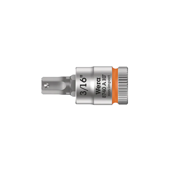 3/16" Hex Bit with Holding ZyklopSocket, 1/4" Drive