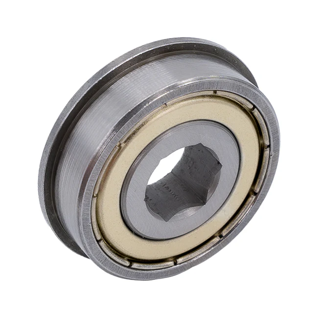 0.375" Hex ID x 1.125" OD x 0.313" WD (Flanged Bearing)