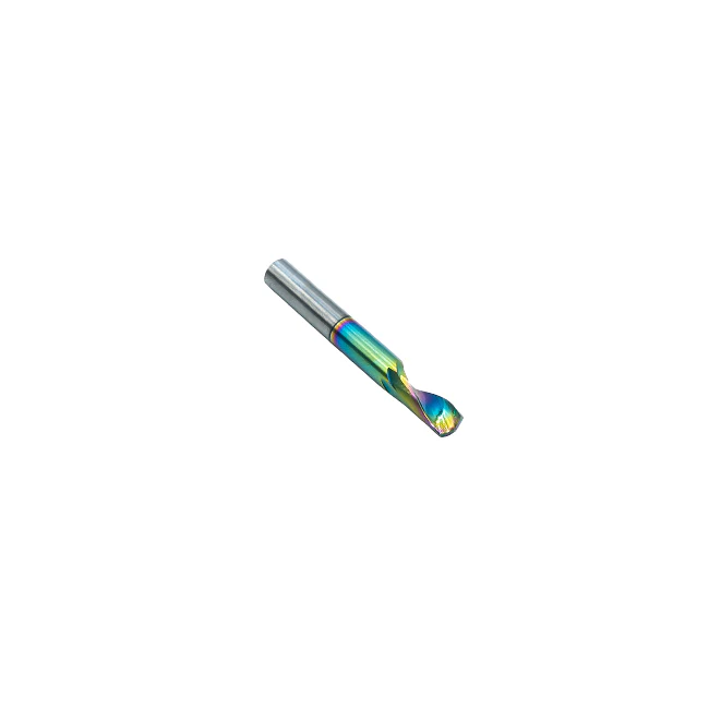 6mm Single Flute Carbide Endmill (12mm Cut Length, DLC Coated)