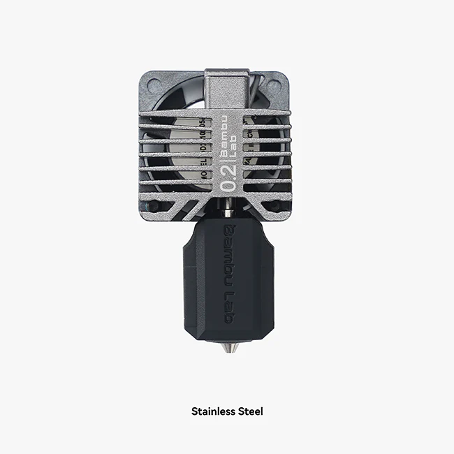 0.2mm Stainless Steel Complete Hotend with Nozzle, X1C