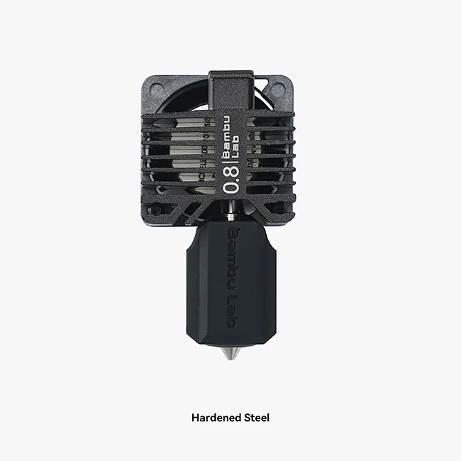 0.8mm Hardened Steel Complete Hotend with Nozzle, X1C