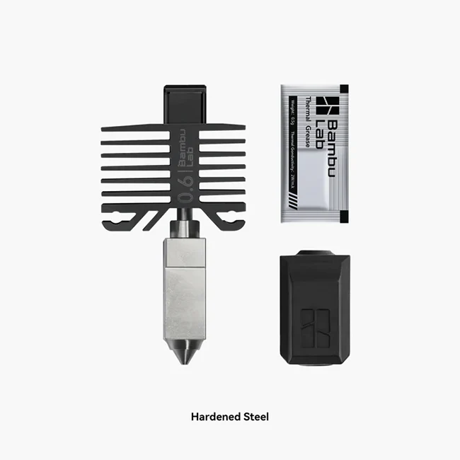 0.6mm Hardened Steel Hotend with Nozzle, X1C