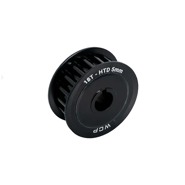 18t x 9mm Wide Aluminum Pulley (HTD 5mm, 8mm Key Bore)